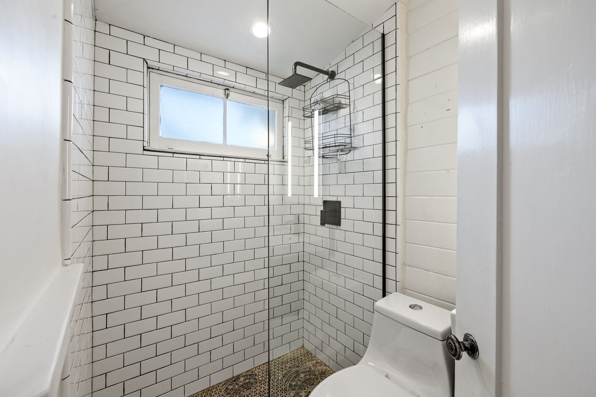 Shower, eco-friendly toiletries, hair dryer, towels