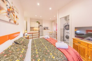 1 makuuhuone, silitysrauta/-lauta, ilmainen Wi-Fi, vuodevaatteet