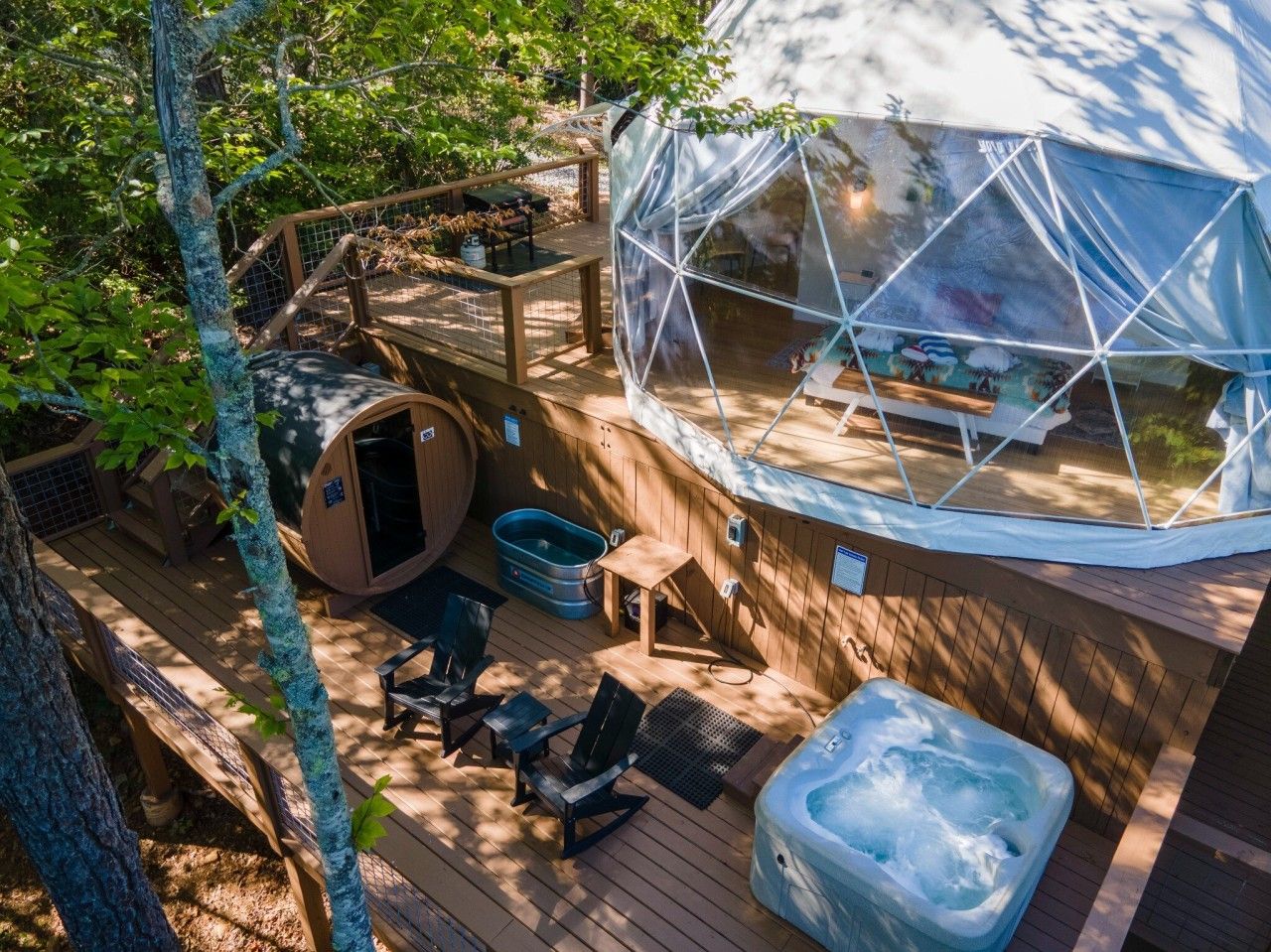 Hummingbird Dome | Private Sauna and Hot tub Reviews, Deals