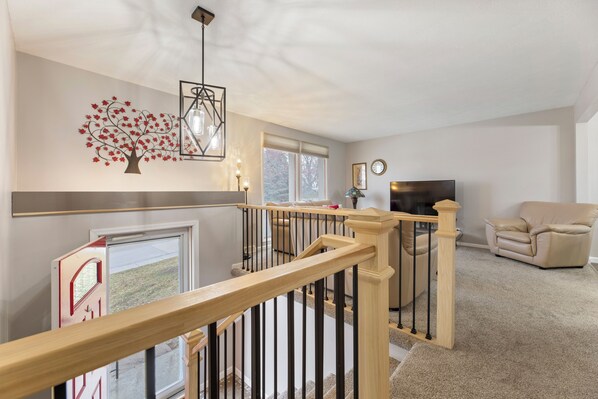 Smart-tv en een open haard