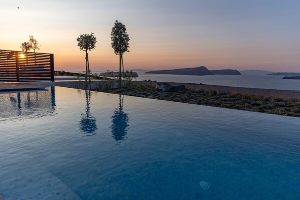 A heated pool
