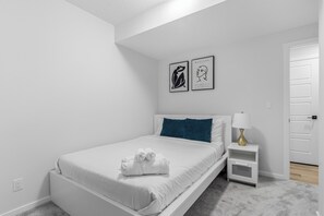 1 bedroom, desk, iron/ironing board, travel crib - Private 1BR Suite | Private Access | 15 mins to Calgary Intl Airport (YYC). (Calgary)