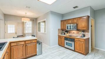 Microwave, oven, stovetop, dishwasher