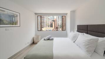 Apartamento, 2 quartos | Cortinas blackout, Wi-Fi de cortesia, roupa de cama