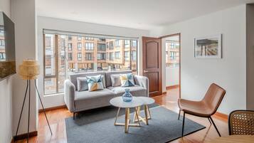 Superior Apartment, 3 Bedrooms | Living area