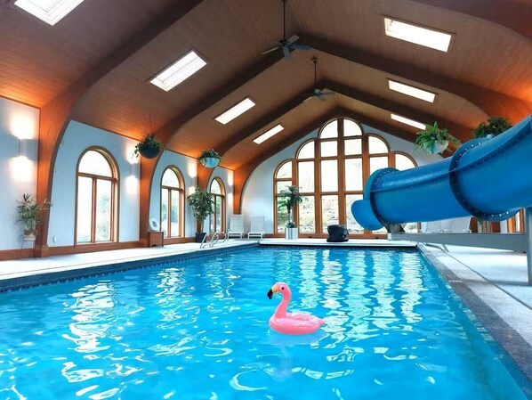 Indoor pool, a heated pool
