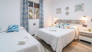 4 bedrooms, iron/ironing board, travel crib, WiFi