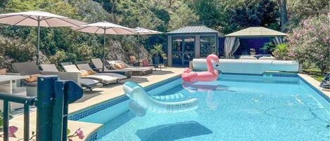 A heated pool