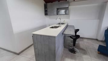 Standard-Apartment, Seeblick | Eigene Küche