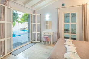 1 slaapkamer, een strijkplank/strijkijzer, gratis wifi, beddengoed