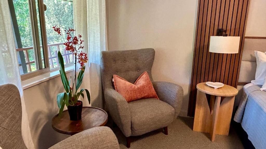 Deluxe Double Room, 1 King Bed, Non Smoking, Garden View | Living area