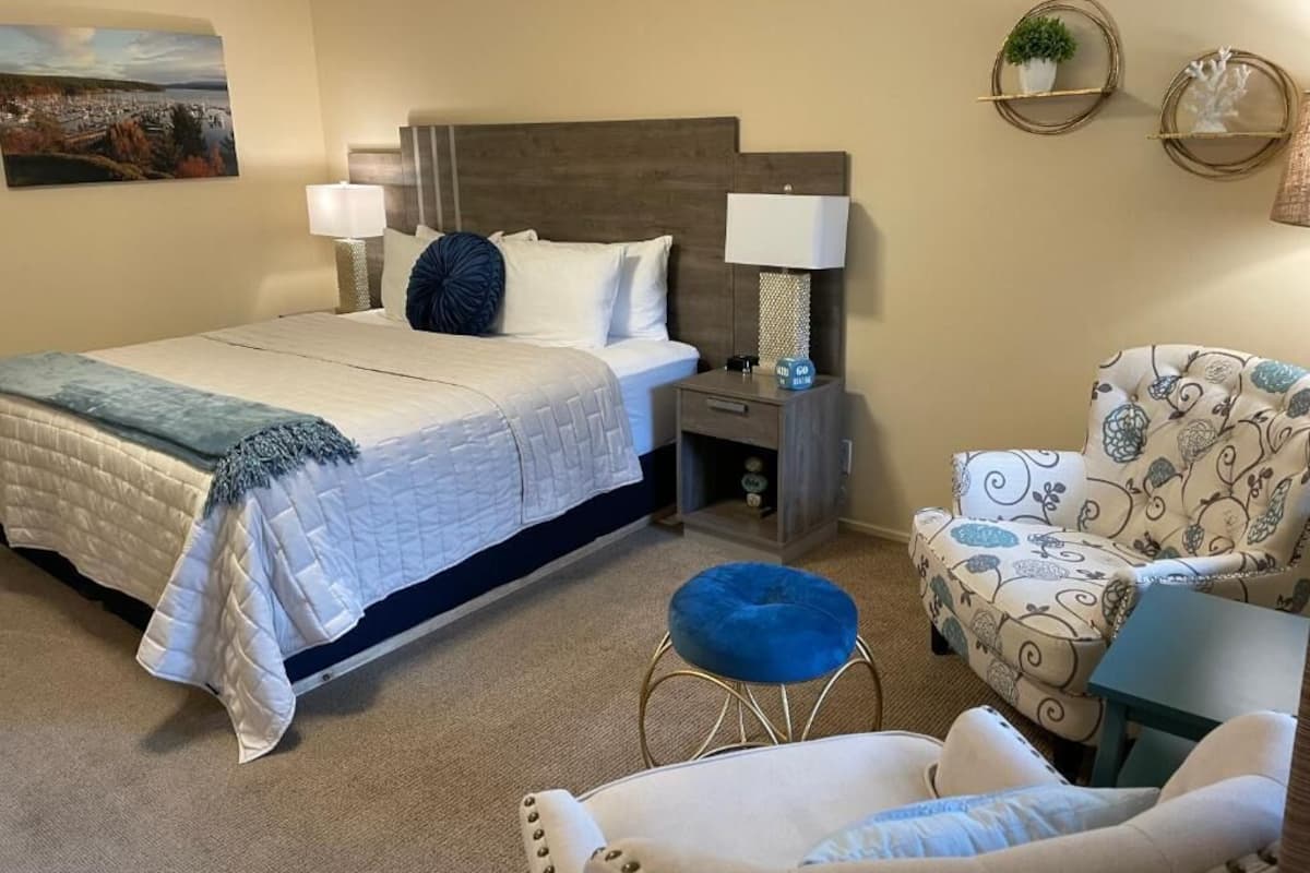 Doppia Deluxe, 1 letto king, vista giardino | Postazione laptop, tende oscuranti, Wi-Fi gratuito