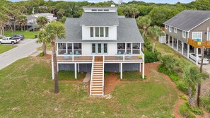 Exterior - Stella Maris-Beautiful Deluxe Home w/ Private Pool & Ocean Views;Across from Beach Access (Edisto Beach)