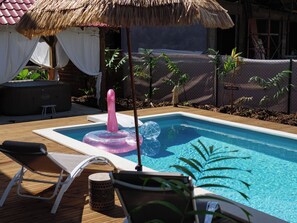 Kaz Coco-Terrace with pool view | View from room - Coco Soley (Le Diamant)