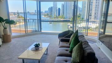 Apartment, Canal View | Living area | Flat-screen TV
