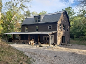 Exterior - Restored 100-year-old Barn House in Private Forest. Perfect for gatherings.  (Langsville)