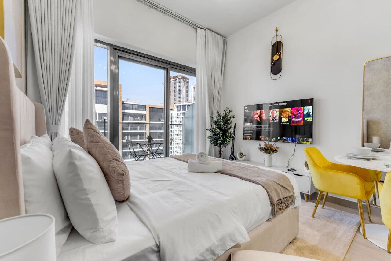 1 sovrum, skrivbord, strykjärn/strykbräda och gratis wi-fi