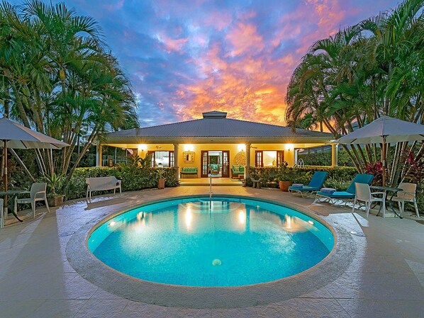 Pool - Stunning Family Villa with Private Pool Near Beach - Gibbs Glade Villa (Gibbes)