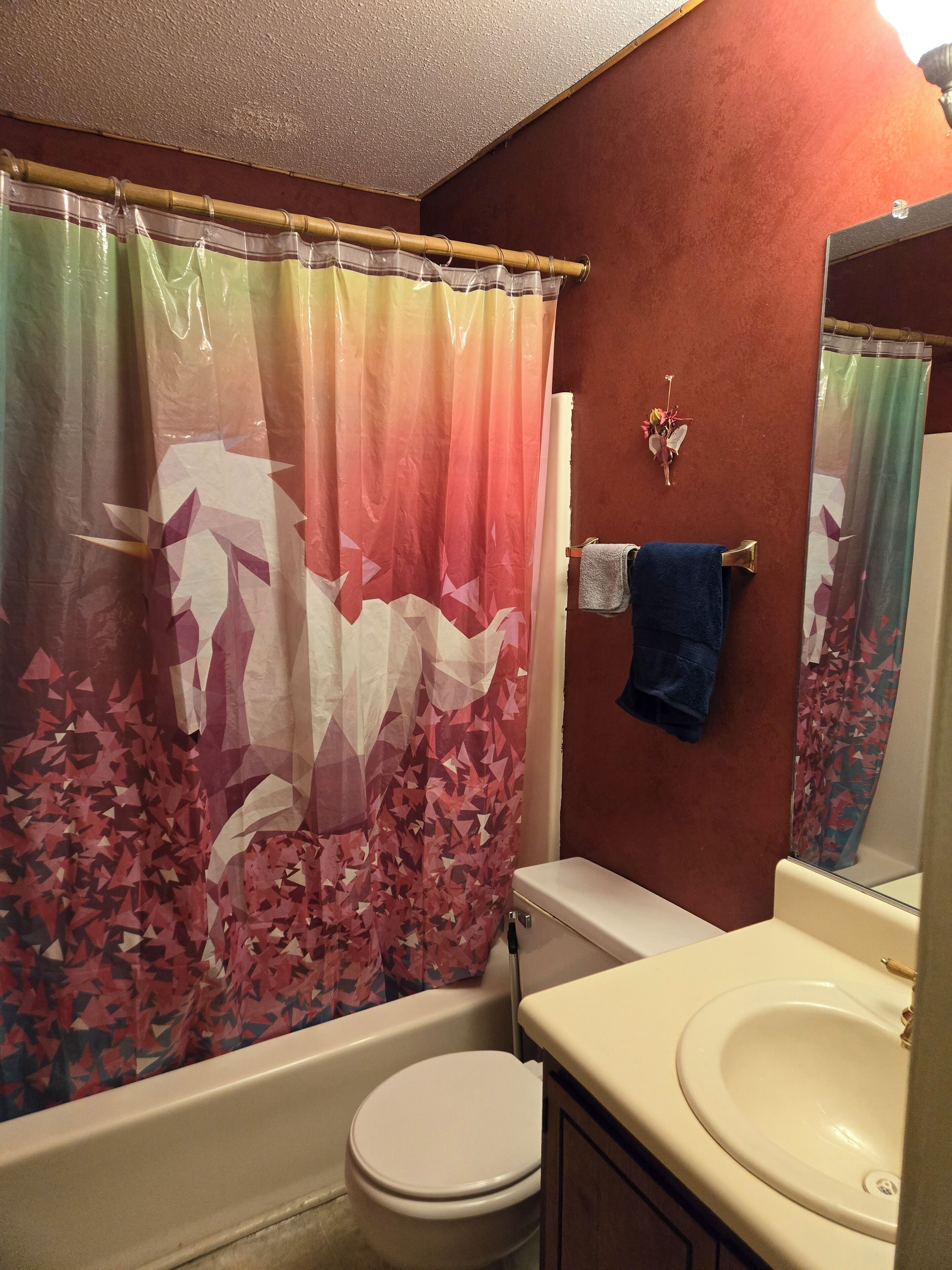 Towels, soap, toilet paper