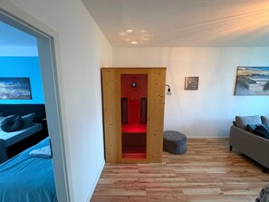 2 dormitorios, tabla de planchar con plancha, wifi y ropa de cama