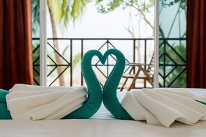 Superior Double or Twin Room, Balcony, Sea View | In-room safe, iron/ironing board, free WiFi