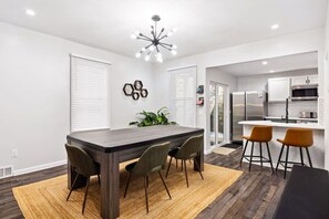 Fridge, microwave, oven, stovetop - ★HostWise Stays★ Private Hot Tub | King beds |1 Block from Butler! (Pittsburgh)