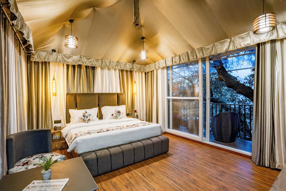 Luxury-Zelt, Balkon