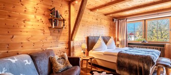 Studio 'Chalet Alpenherz' avec vue sur les montagnes, balcon et Wi-Fi