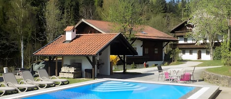Indoor pool, a heated pool