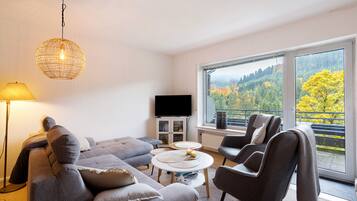 Fernseher, DVD-Player, Stereoanlage