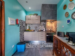 Microwave, oven, dishwasher, high chair