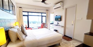 Deluxe-rum - 1 sovrum - utsikt mot parken | Sängkläder