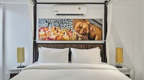 1 habitación, tabla de planchar con plancha, wifi y ropa de cama