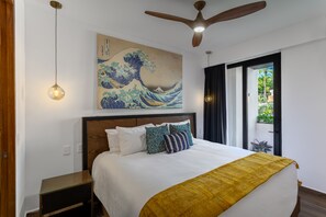 1 bedroom, iron/ironing board, Internet, bed sheets - Stylish 1bd condo, ground floor and rooftop! 1BD Condo for rent in Versalles, Pu (Puerto Vallarta)