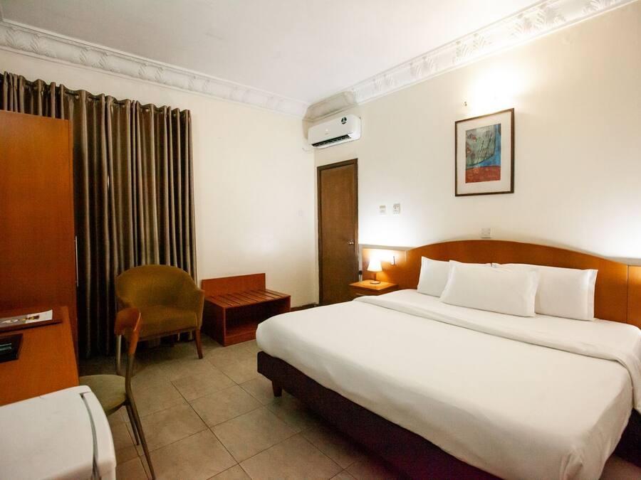 Deluxe-dobbeltværelse | Skrivebord, arbejdsområde til bærbare computere, gratis Wi-Fi