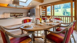 Dining - Beautiful apartment for 6 people at Grand-Bornand with parking (Le Grand-Bornand)