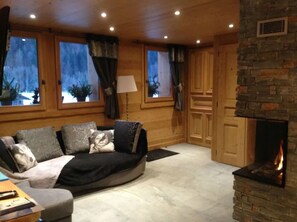 Interior - Cozy chalet apartment with fireplace near slopes - 4 ppl (Le Grand-Bornand)