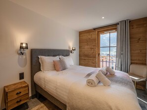 2 bedrooms, free WiFi, bed sheets - Charming Morzine apartment with view and parking (Morzine)