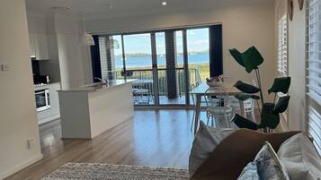 Smart TV, DVD player, table football, books