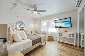 2 bedrooms, iron/ironing board, WiFi, bed sheets