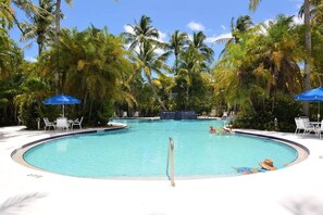 A heated pool