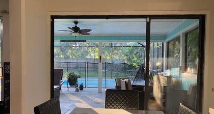 Relax in this 3 bedroom, 2 bathrooms, heated pool with pull out couch, sleeps 8