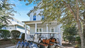Exterior - Golf Cart & 4 Bikes! Steps to Pool! Bike to Beach! King Master & 2 Sets of Bunks! ~ Coconut Cottage in Highland Parks on 30A (Santa Rosa Beach)