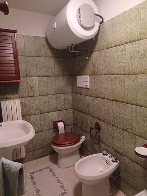 Douche, sèche-cheveux, bidet, savon