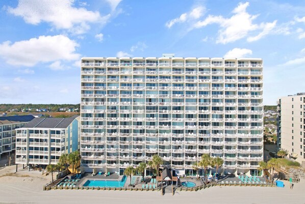 Exterior - Garden City Beach Oceanfront Condo 903 | Rising Tides Properties Rental (Murrells Inlet)