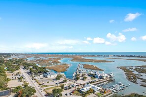 Aerial view - Garden City Beach Oceanfront Condo 903 | Rising Tides Properties Rental (Murrells Inlet)