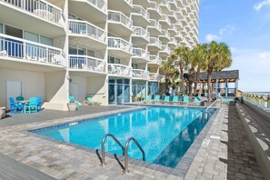 Indoor pool - Garden City Beach Oceanfront Condo 903 | Rising Tides Properties Rental (Murrells Inlet)