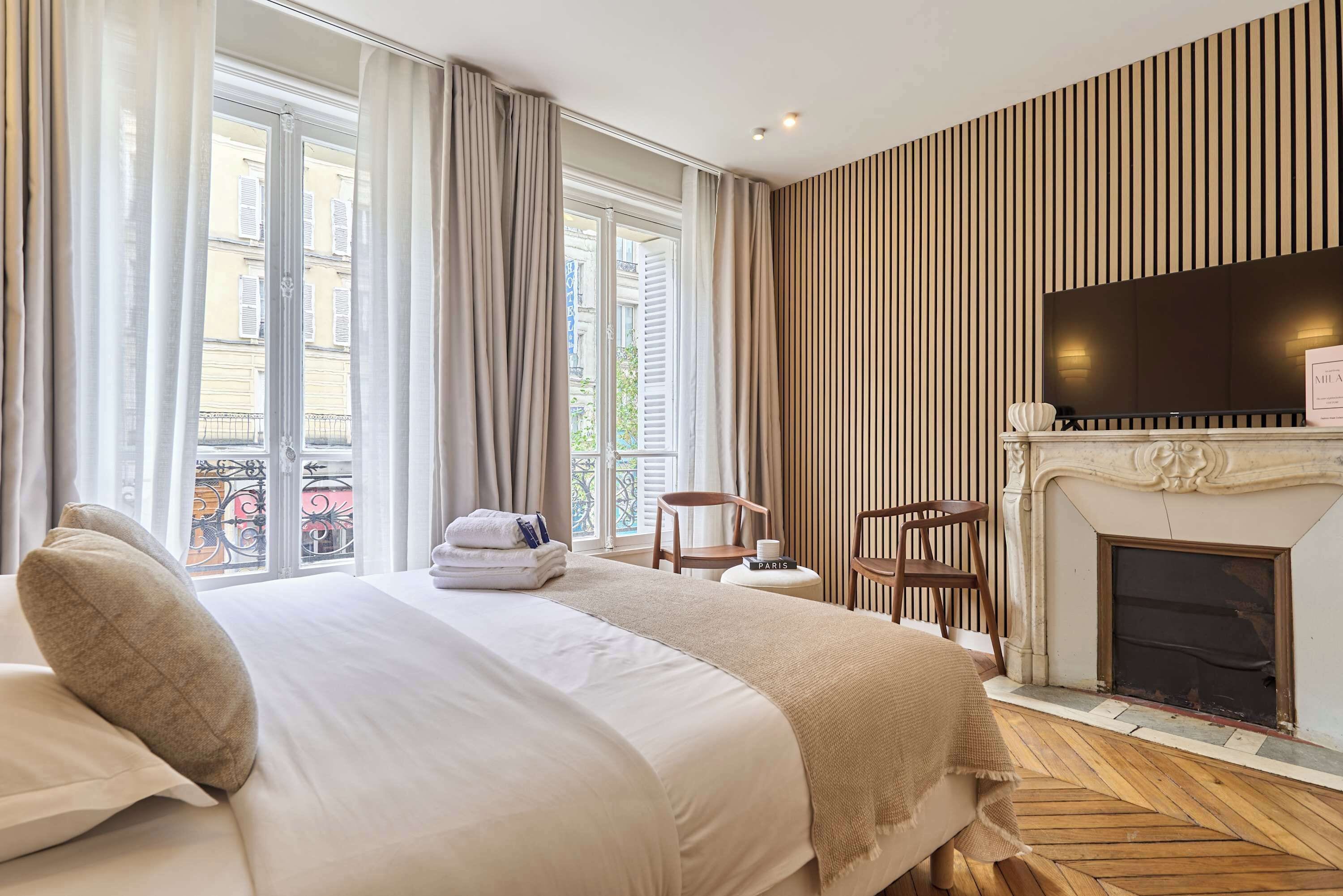 2 chambres, fer et planche à repasser, Wi-Fi, draps fournis