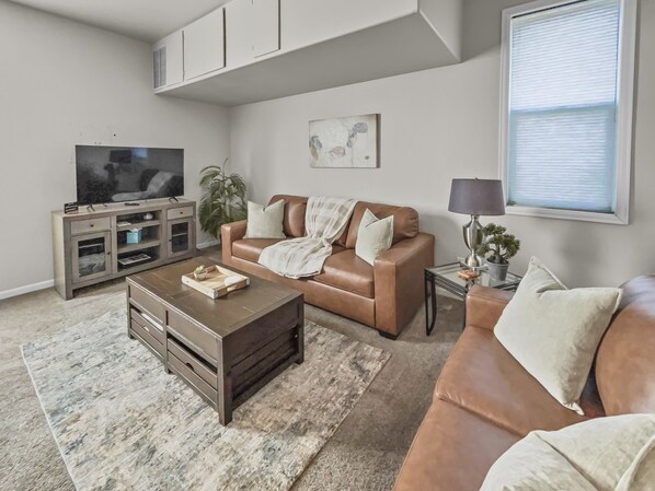 Leilighet, 1 soverom | Oppholdsområde | Smart-TV