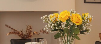 Contemporary & elegant, 3-bedroom house a short walk from Harrogate's center.